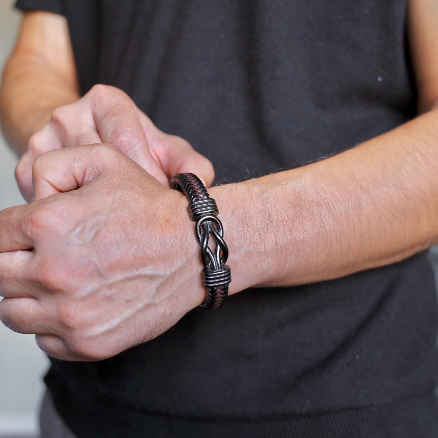 “Forever Bound” Son’s Bracelet w/ Engraved Name