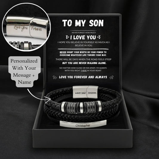 “Unbreakable Bond” Son’s Customized Bracelet