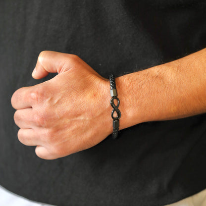 "To My Man" Infinity Personalized Bracelet
