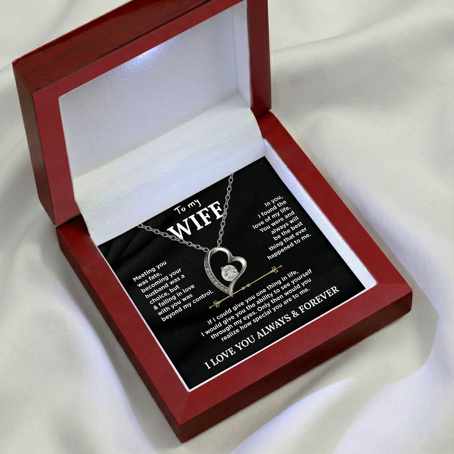"To My Wife" The Love of My Life Necklace
