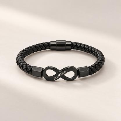 To My Man Personalized Infinity Bracelet