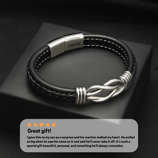 Son's Infinity Bracelet with Custom Engraving – Summoraft