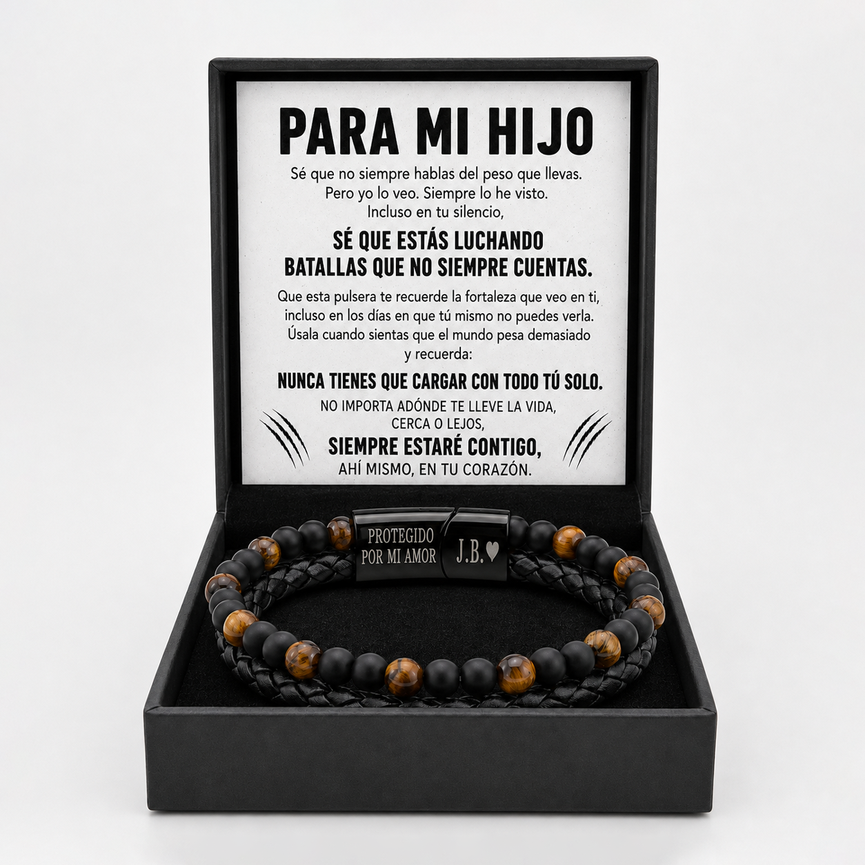 Pulsera Tiger Eye Para Mi Hijo