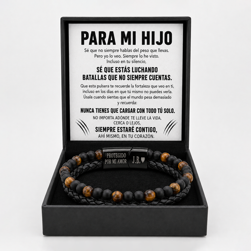 Pulsera Tiger Eye Para Mi Hijo