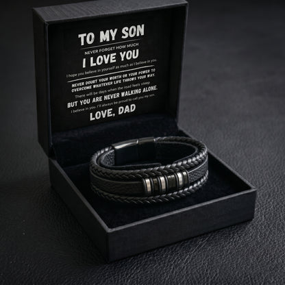 To My Son – Never Walking Alone Bracelet