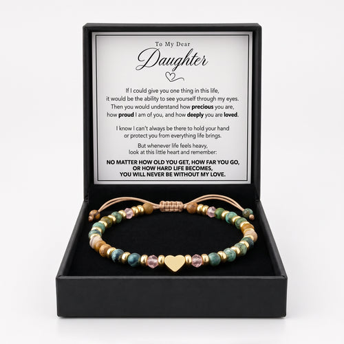 Daughter Always With You Heart Bracelet