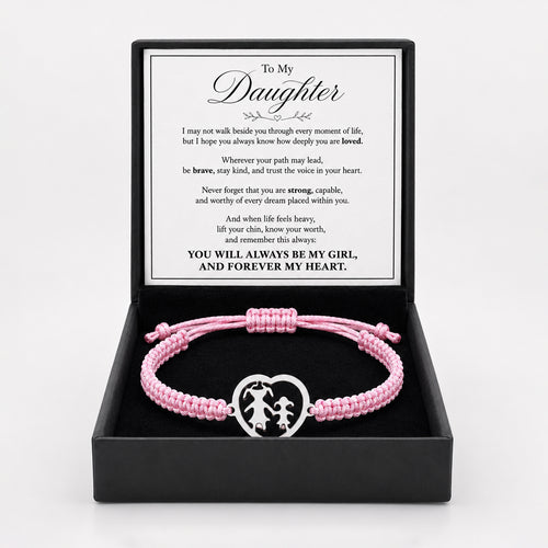 To My Daughter Forever My Heart Bracelet
