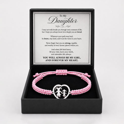 To My Daughter Forever My Heart Bracelet