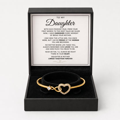 To My Daughter Linked Forever Bracelet