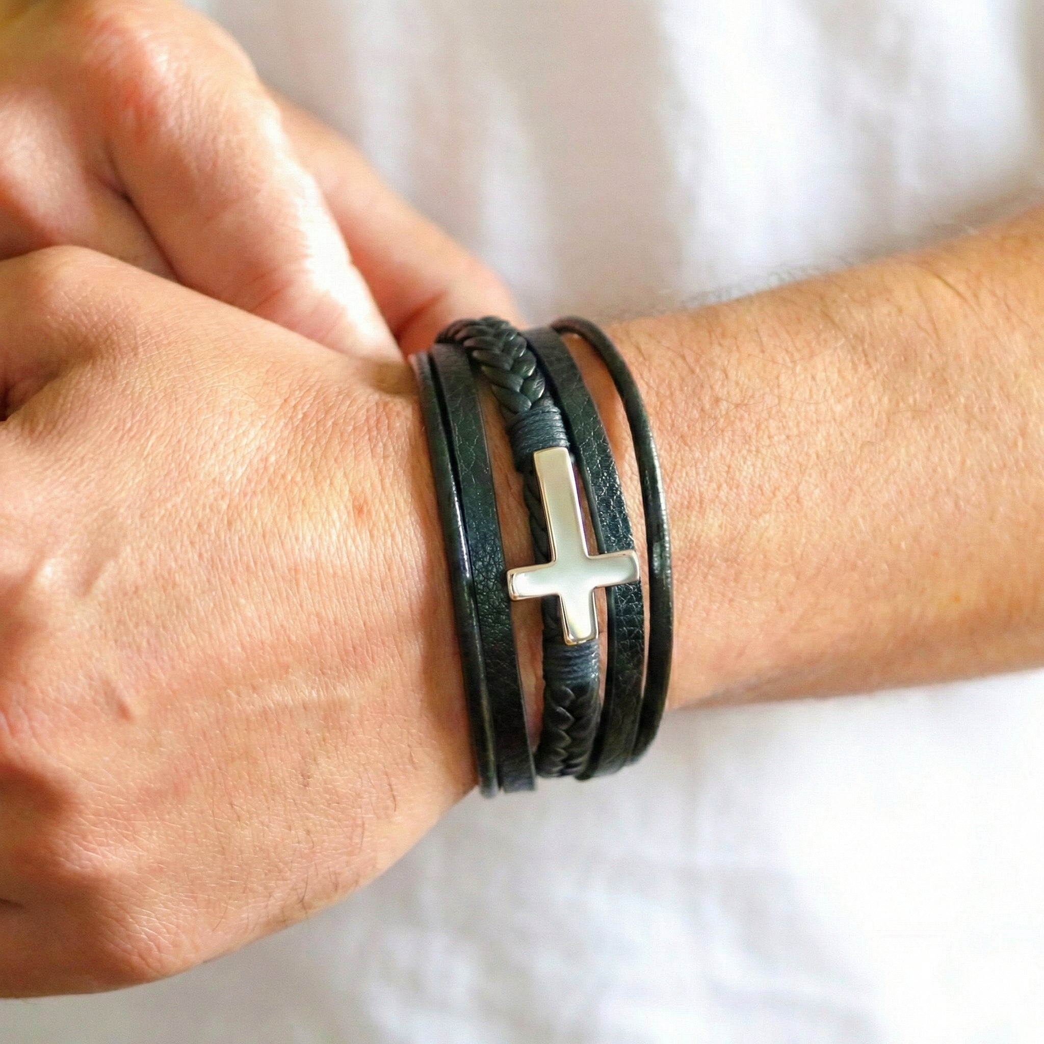 Grandson Guardian Cross Bracelet – Summoraft