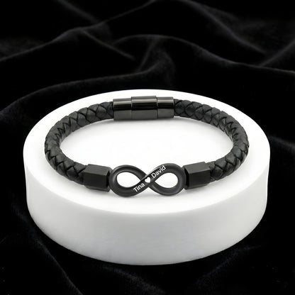 "To My Man" Infinity Personalized Bracelet