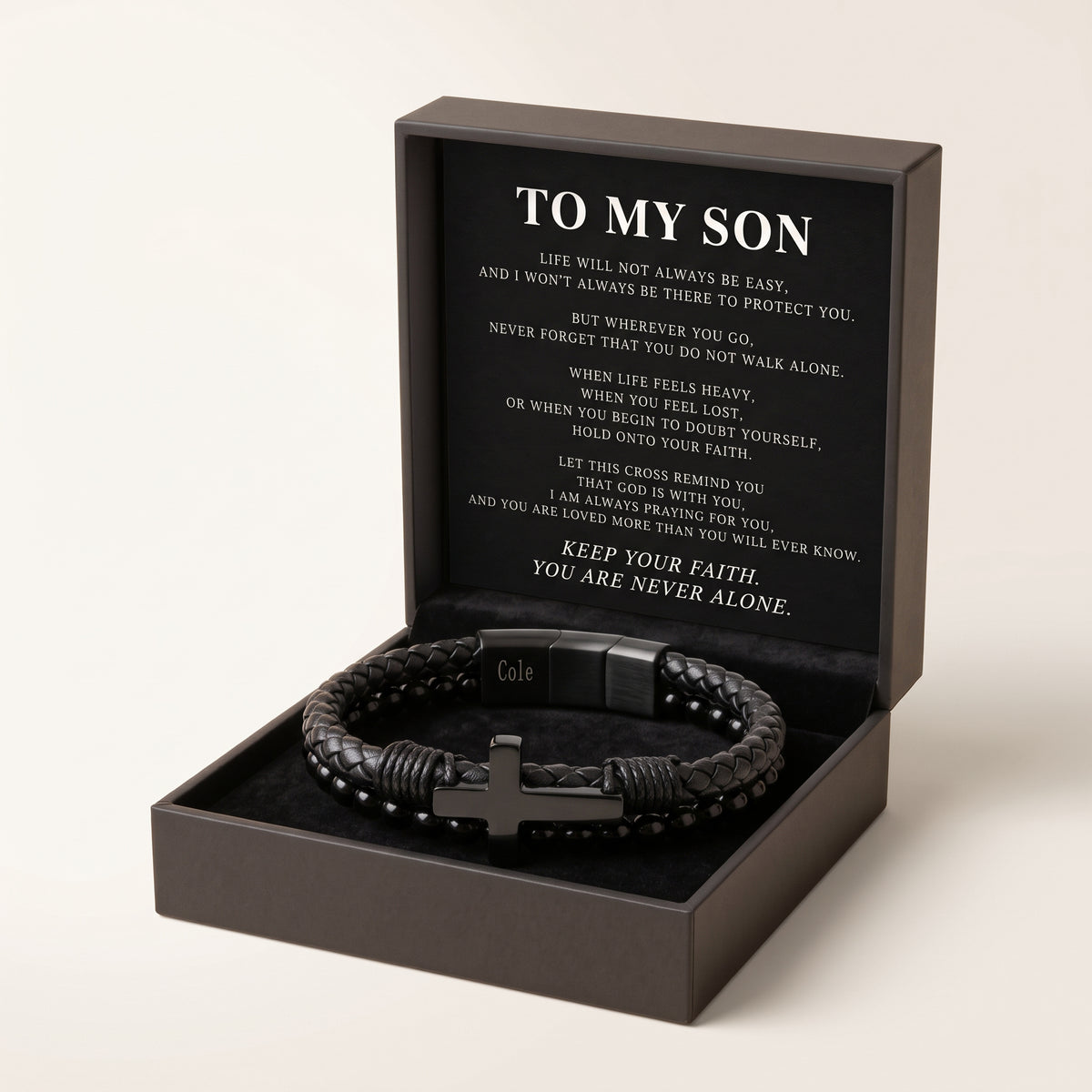 Son’s Guardian Cross Bracelet