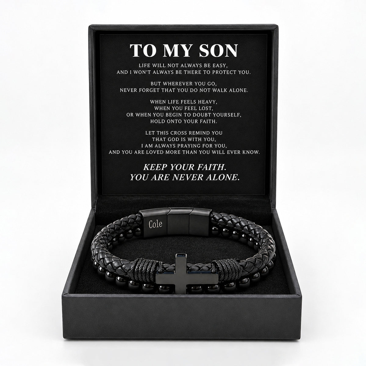 Son’s Guardian Cross Bracelet