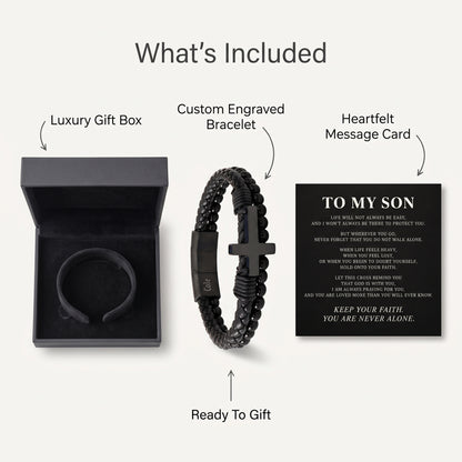 Son’s Guardian Cross Bracelet