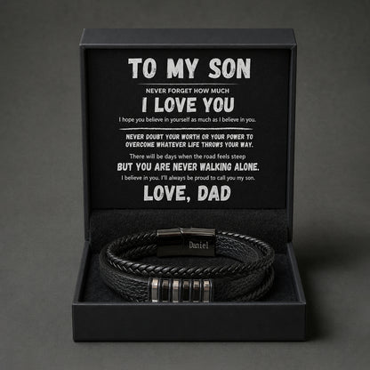 To My Son – Never Walking Alone Bracelet