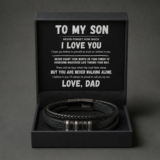 To My Son – Never Walking Alone Bracelet