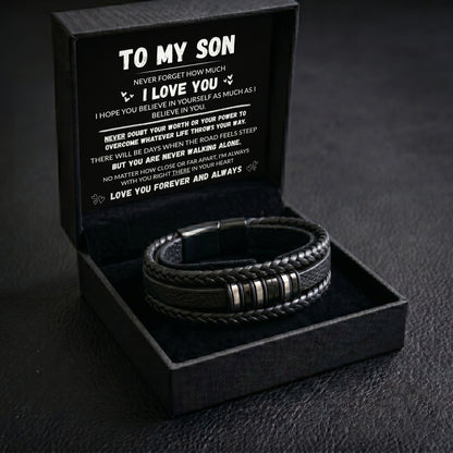 To My Son - You Are Never Walking Alone Bracelet