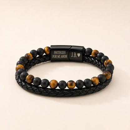 Pulsera Tiger Eye Para Mi Hijo