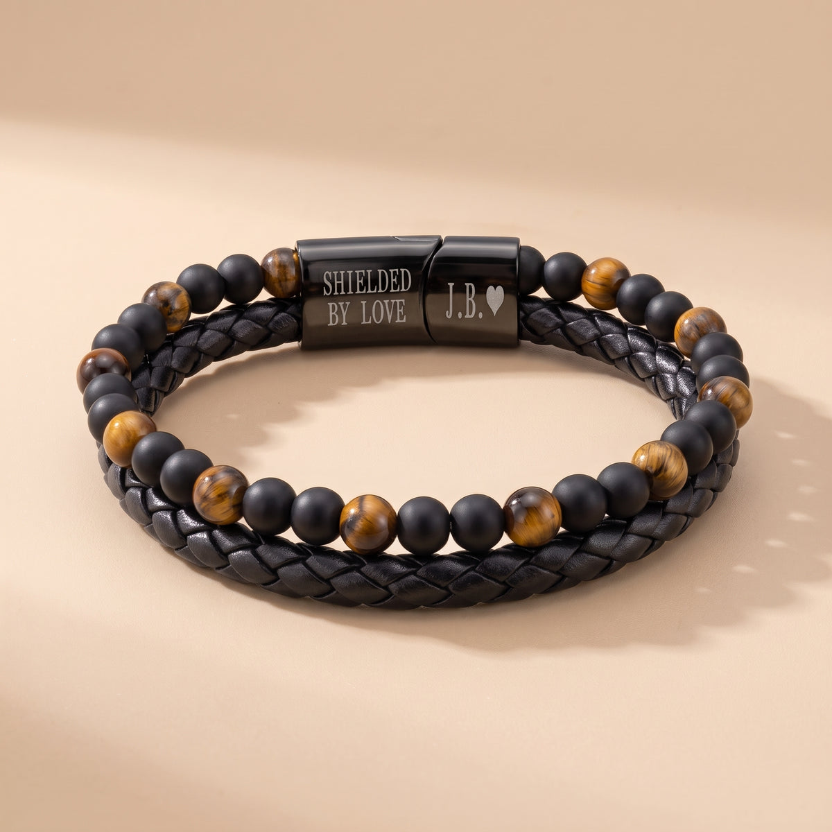 To My Son – Always In Your Corner Tiger Eye Bracelet