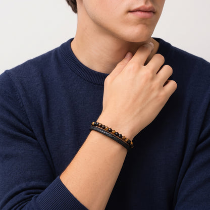 To My Son – Always In Your Corner Tiger Eye Bracelet