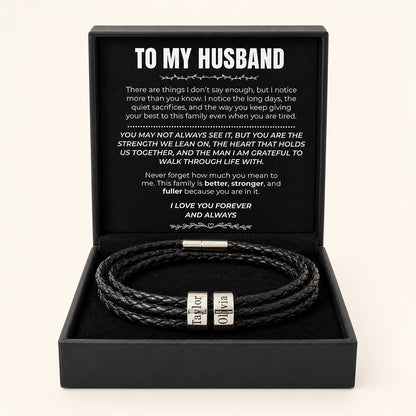 Forever By Your Side Bracelet - To My Husband
