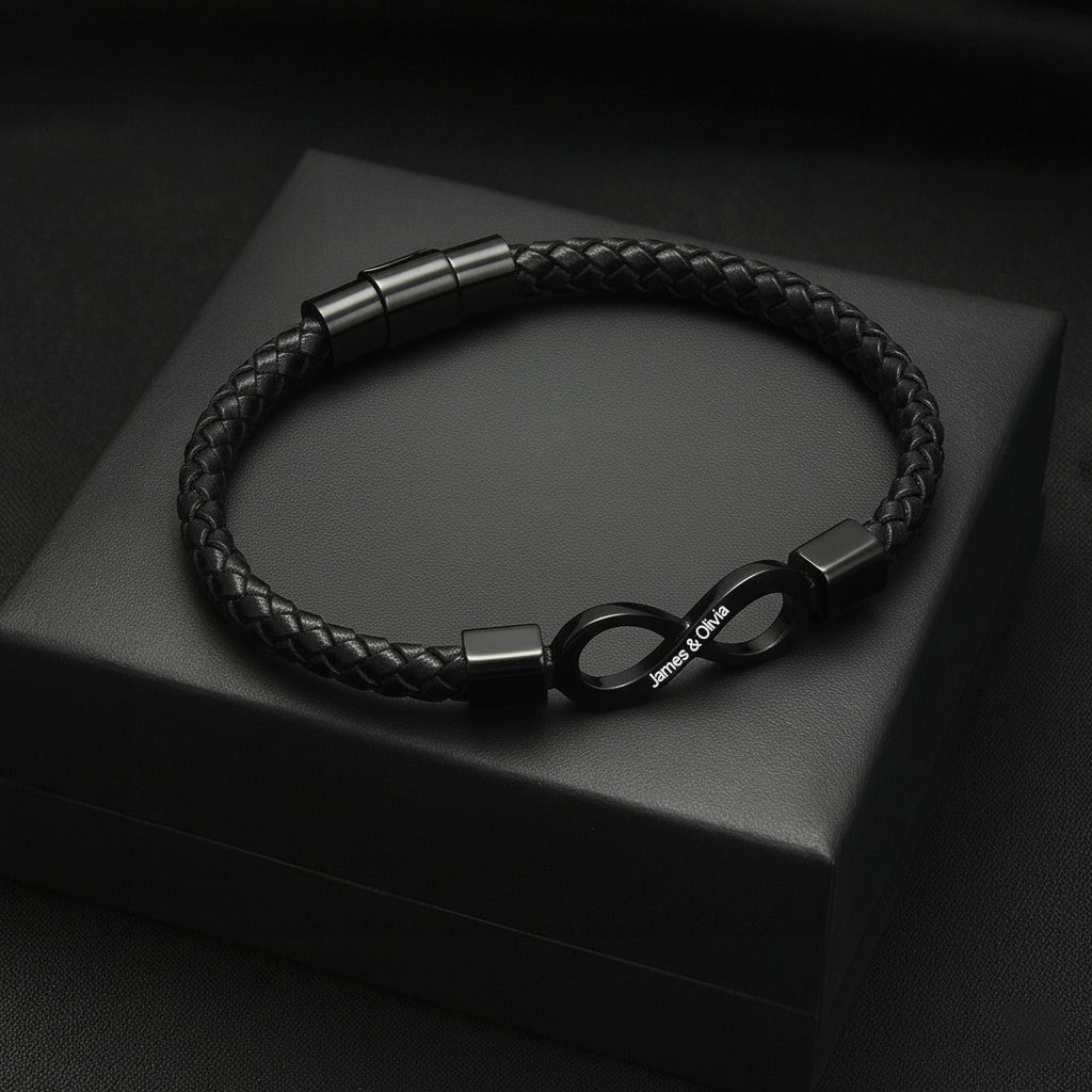 "To My Man" Infinity Personalized Bracelet