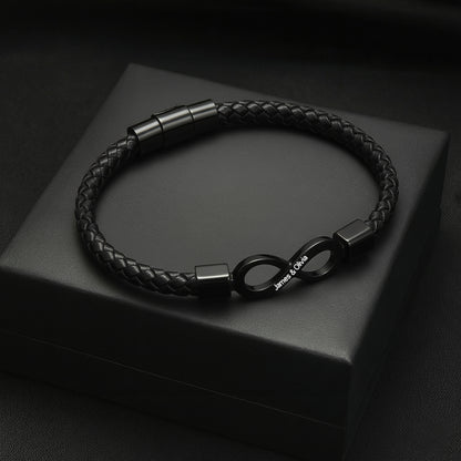 "To My Man" Infinity Personalized Bracelet