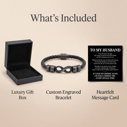 To My Husband – Our Family Infinity Bracelet